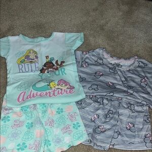 Disney Kids Pajama Set - Aqua and Gray